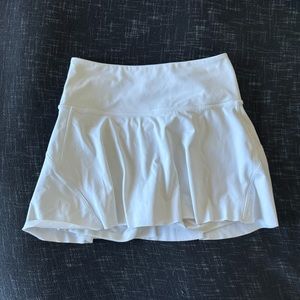 White tennis skirt
